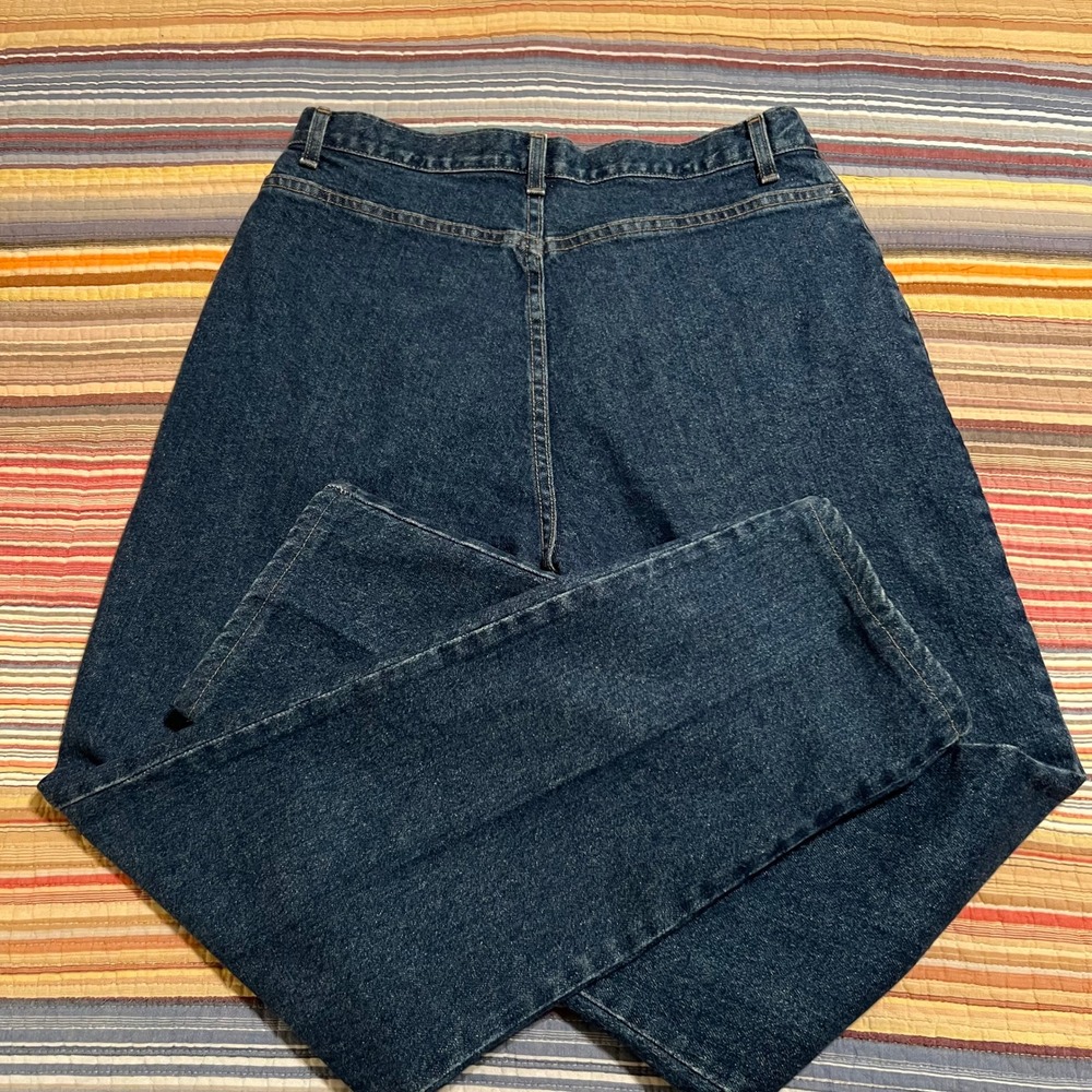 French Dressing Jeans Paris Women's Blue Denim Jeans Size 14 Straight Leg